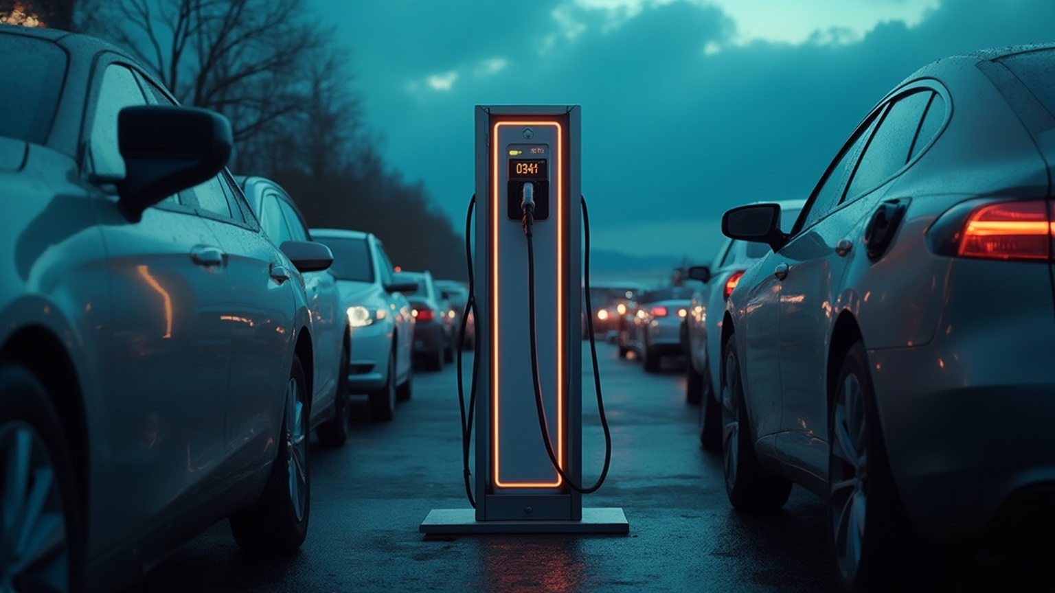 Image of charging infrastructure by the roadside