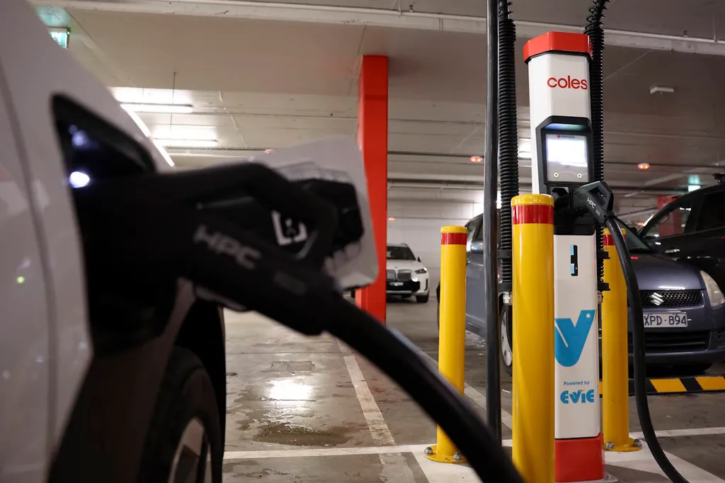 Coles and Evie to deploy fast chargers at up to 30 Australian stores