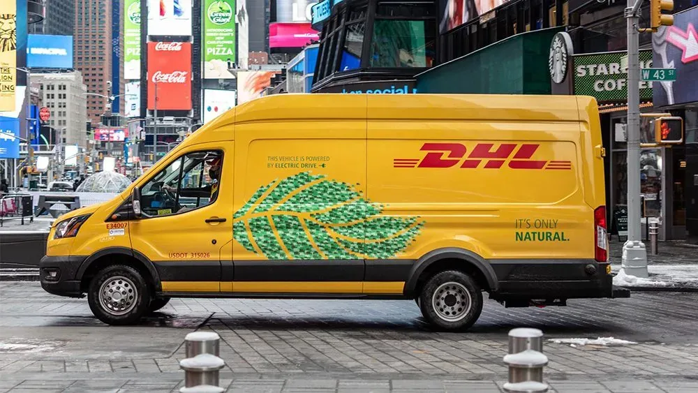 DHL targets 66% electric fleet by 2030