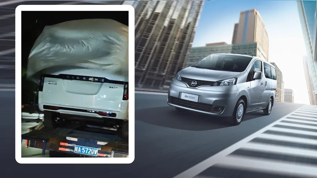 Next-generation Nissan NV200 PHEV MPV spotted in China