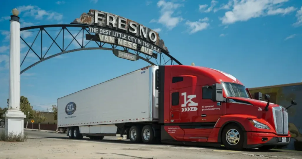 Kodiak and DTL begin autonomous-truck produce pilot in California