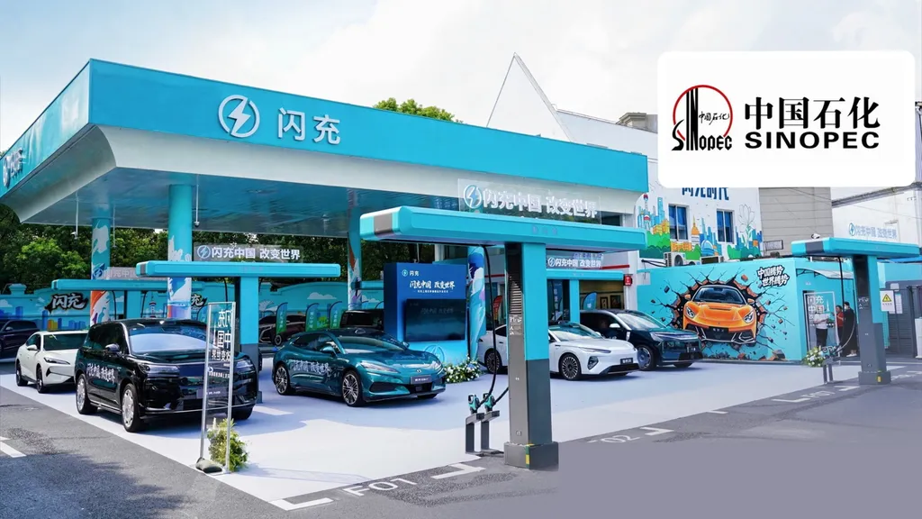 BYD and Sinopec convert Shanghai petrol station into charging hub