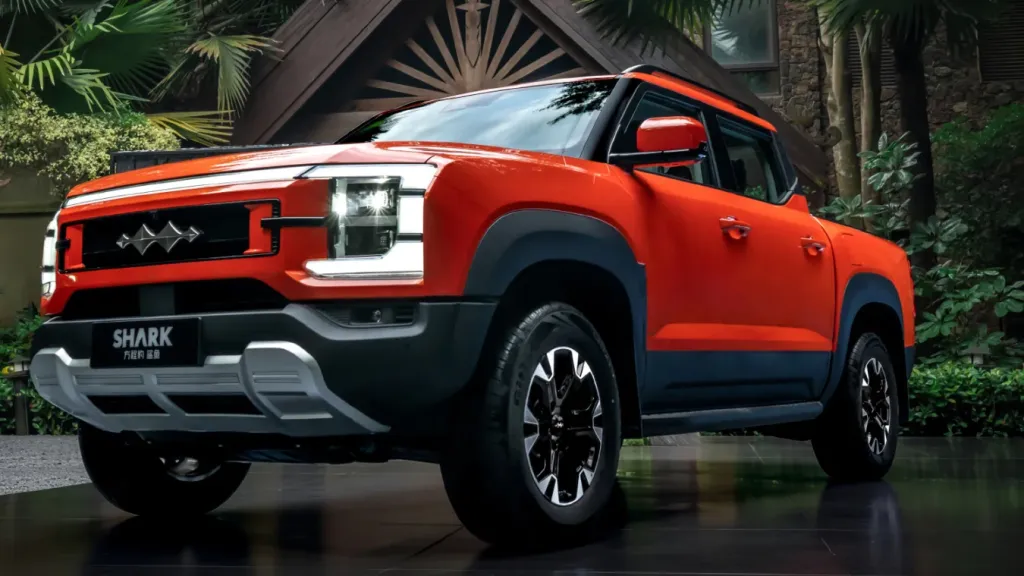 BYD teases Fang Cheng Bao Shark PHEV pickup for China launch