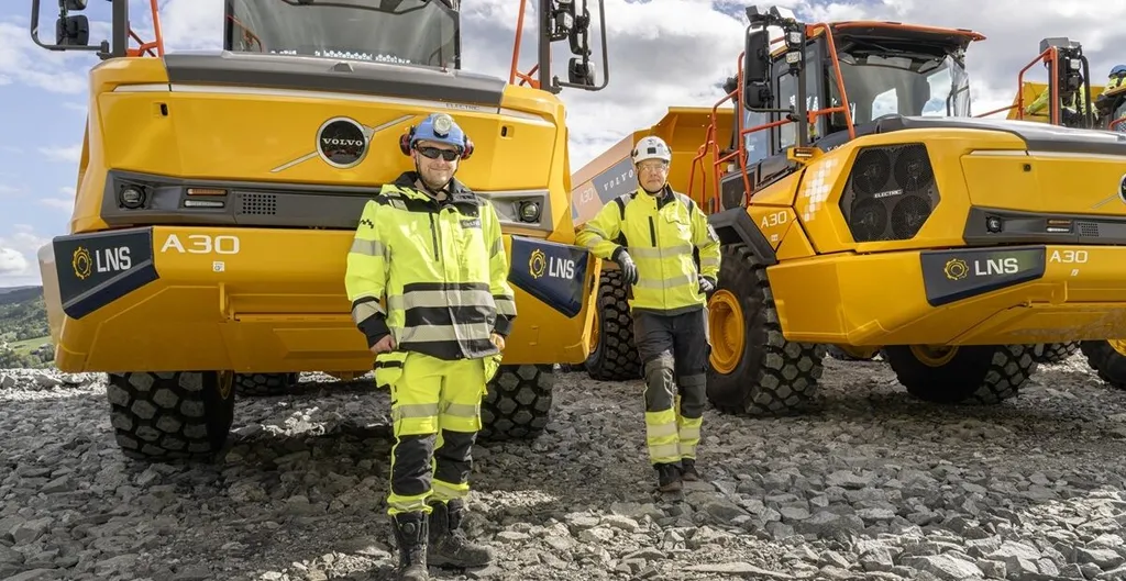 LNS deploys first Volvo A30 Electric haulers at Norwegian hydropower project