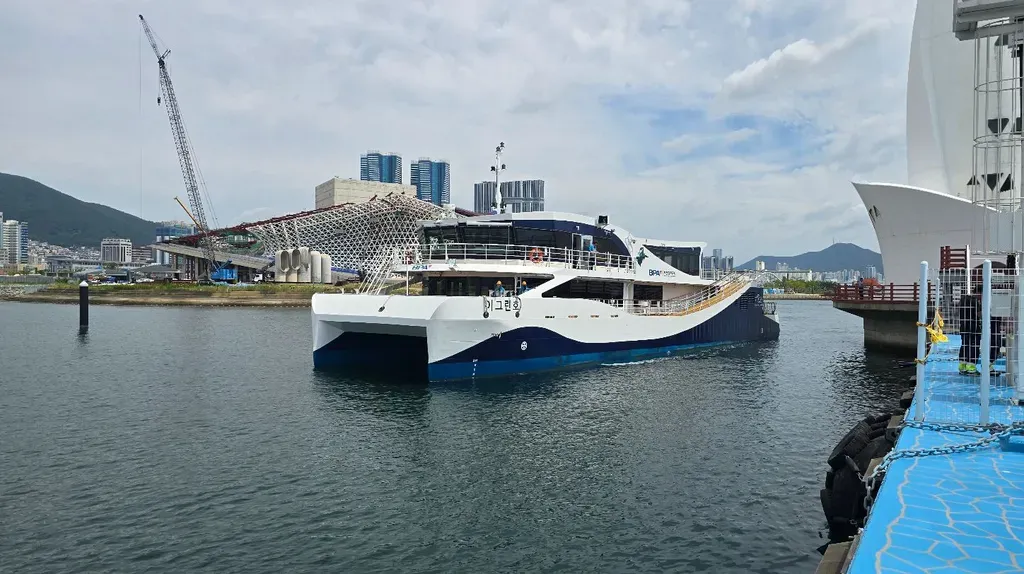 Busan launches first state-owned all-electric passenger ferry