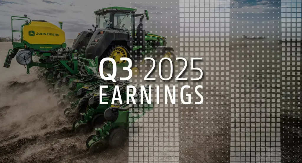 Deere reports third-quarter net income of $1.289 billion