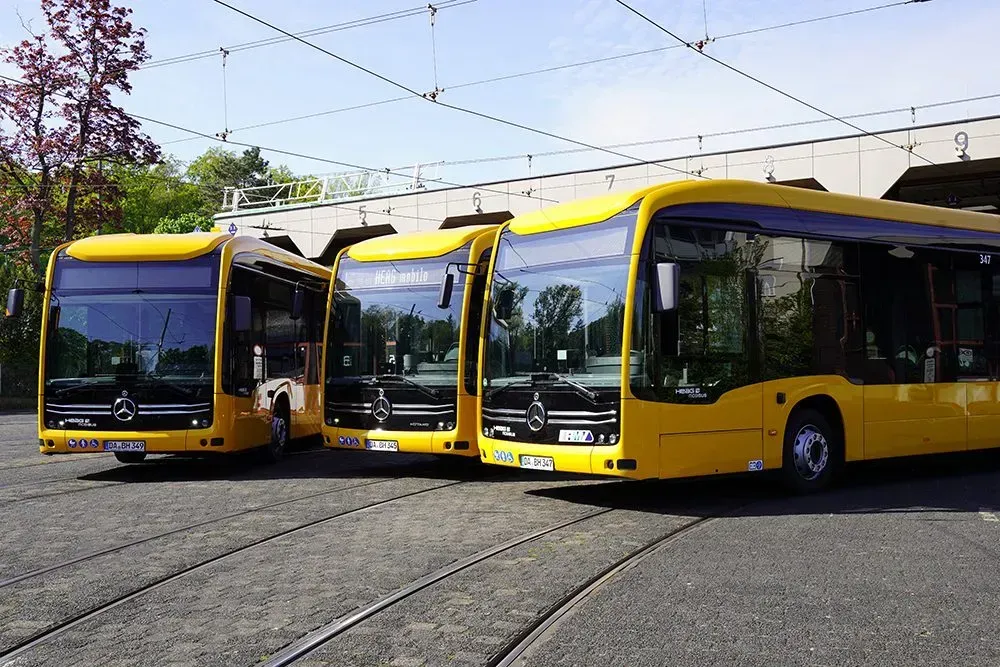 Daimler Delivers Five eCitaro Electric Buses to HEAG mobilo