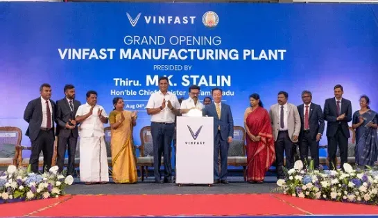VinFast Launches EV Factory in Tamil Nadu with Export Focus