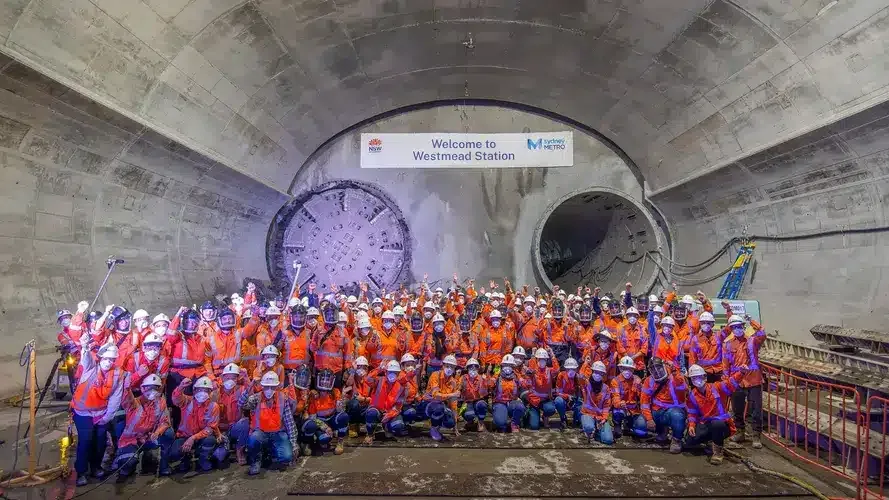 Tunnelling complete at Westmead for Sydney Metro West