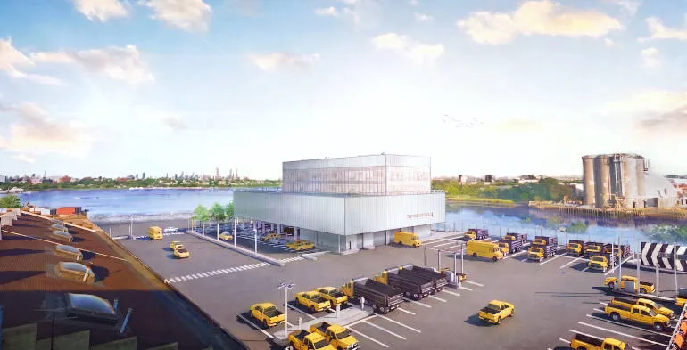 New York City fleet depot redevelopment reaches structural completion