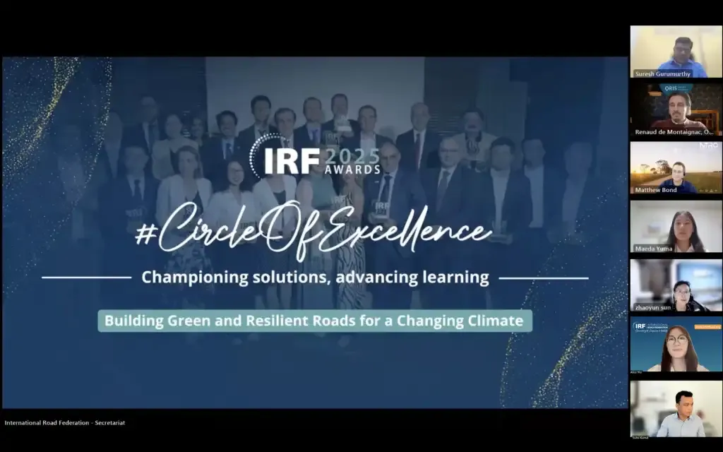 IRF launches webinar series on greener, resilient road infrastructure