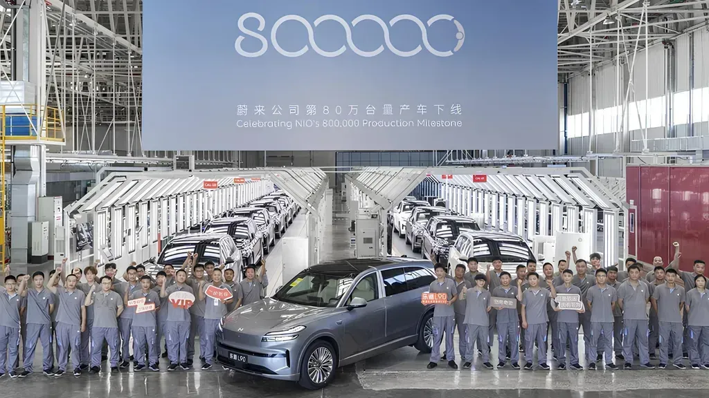 Nio Reaches 800,000 Vehicle Production Milestone in China