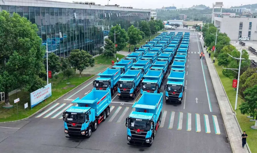 Sany ships 603 electric construction vehicles in one month