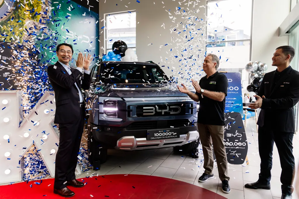 BYD reaches 100,000 vehicle deliveries in Australia