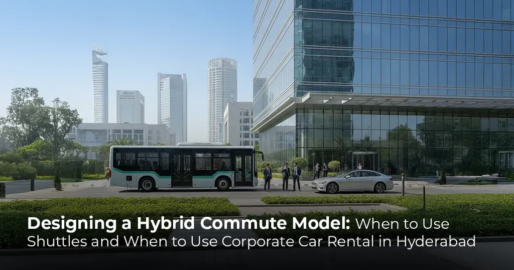 Hybrid shuttle and car rental model in Hyderabad
