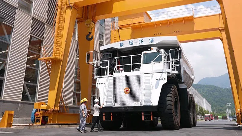 Zijin Longking unveils 350-tonne electric mining truck in China