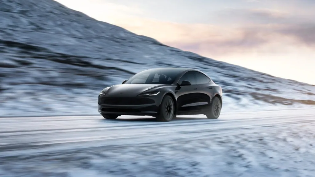 Tesla raises Model 3 European range to 572 km with lower-resistance tyres