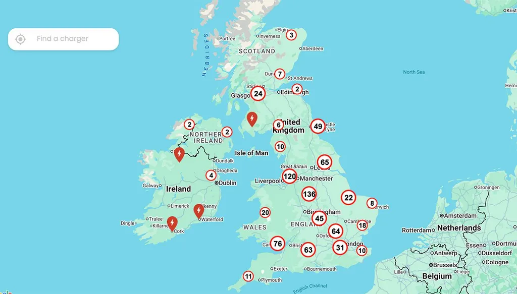 InstaVolt launches EV charger locator features