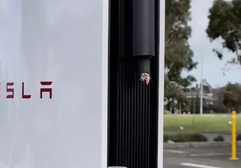 Vandals cut cables at 28 Tesla Supercharger bays in Victoria
