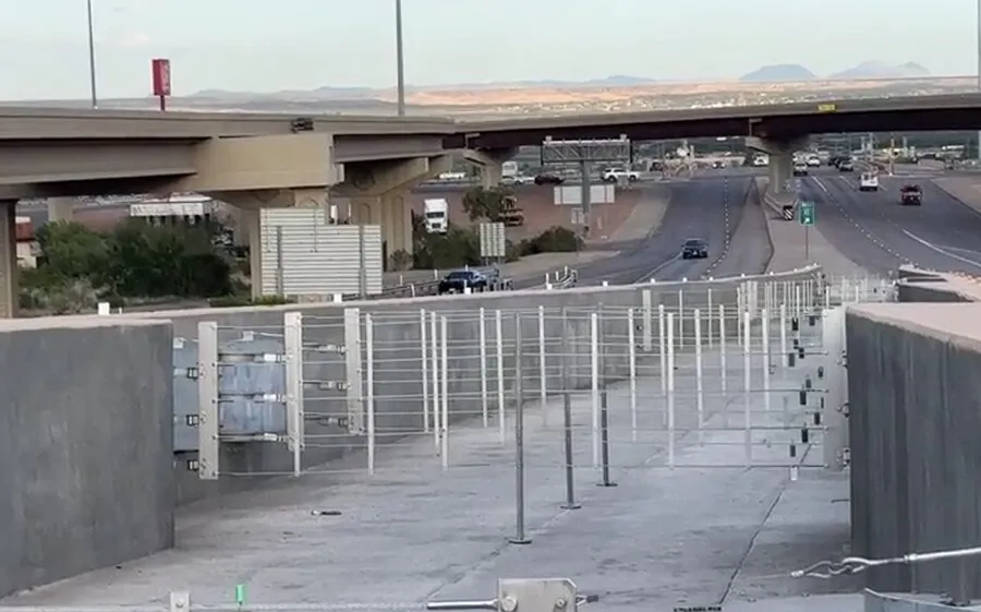 Texas opens first mechanical runaway-truck arresting system