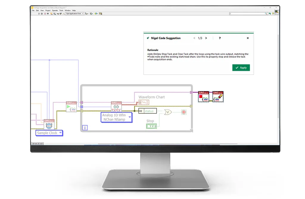 Emerson updates Nigel AI for NI LabVIEW+ Suite