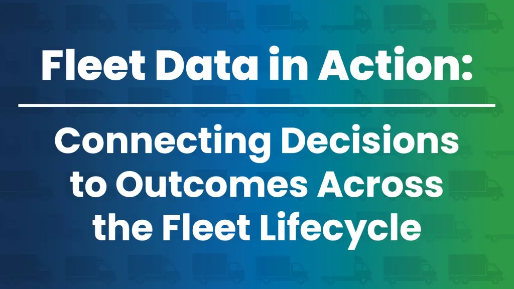 Fleet data connecting decisions across the vehicle lifecycle