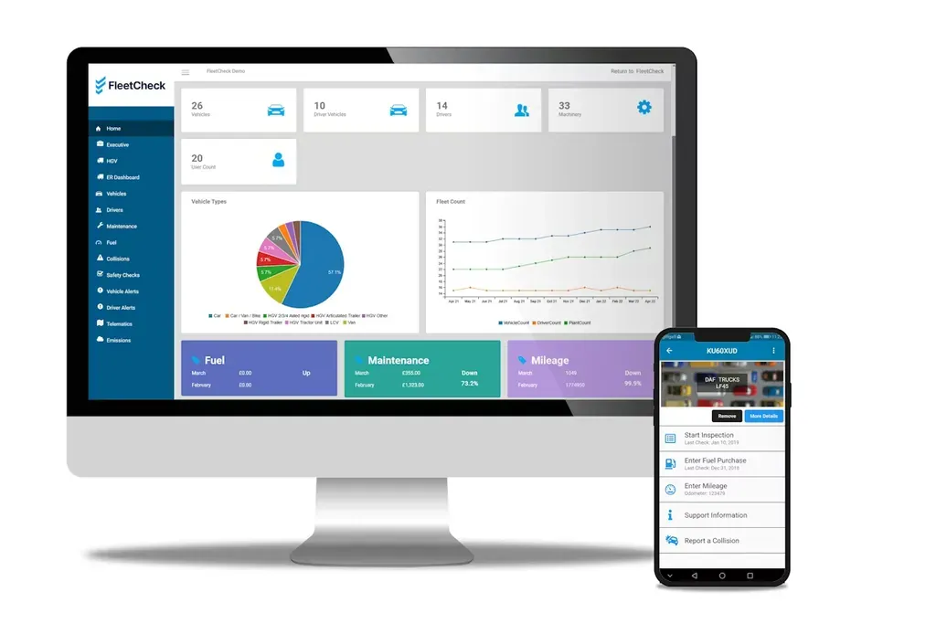 ABAX integrates with FleetCheck via API