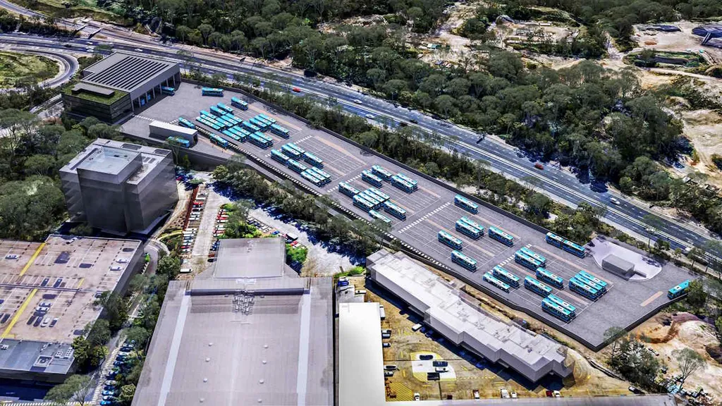 NSW Reveals Design for New Electric Bus Depot