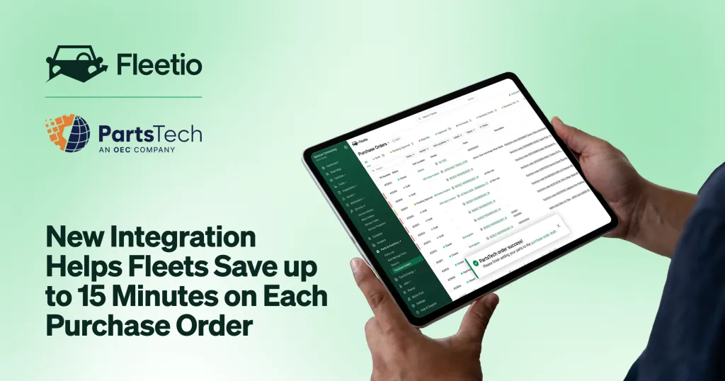 Fleetio integrates PartsTech for faster fleet parts purchasing