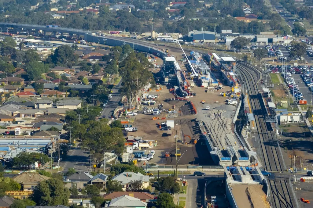 Cobblebank train stabling yard construction advances