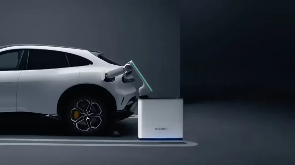 Xiaomi Auto unveils home charging robotic arm
