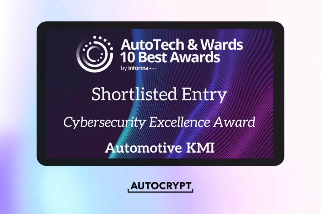 AUTOCRYPT shortlisted for AutoTech 2026 Cybersecurity Award
