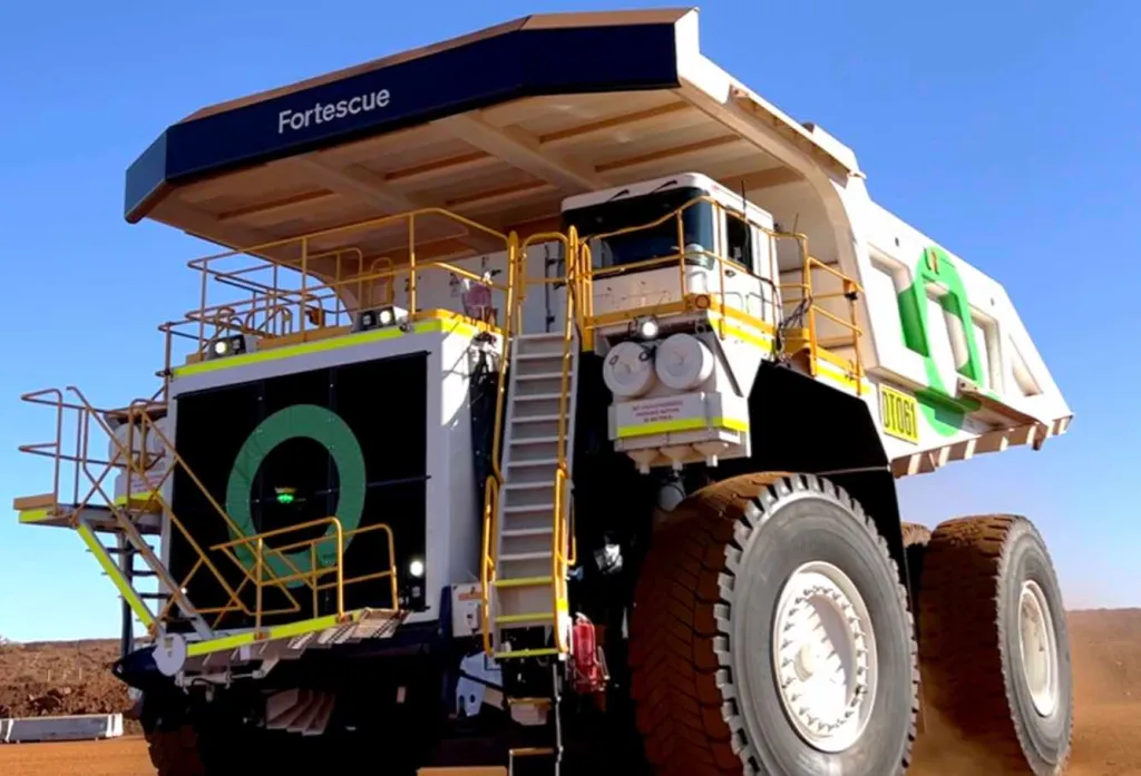 Fortescue plans short charging stops to electrify its haul-truck fleet