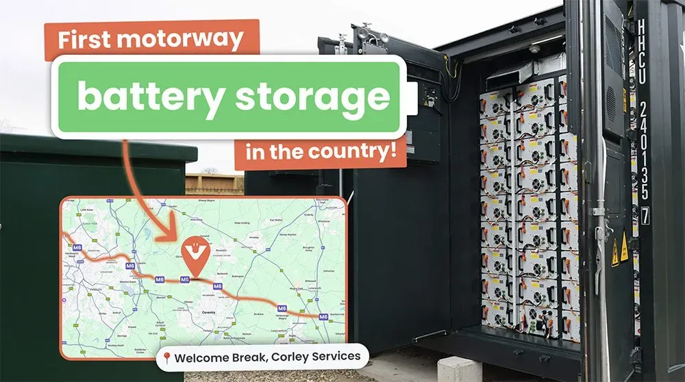 InstaVolt Enhances M6 EV Charging Site with Battery Storage