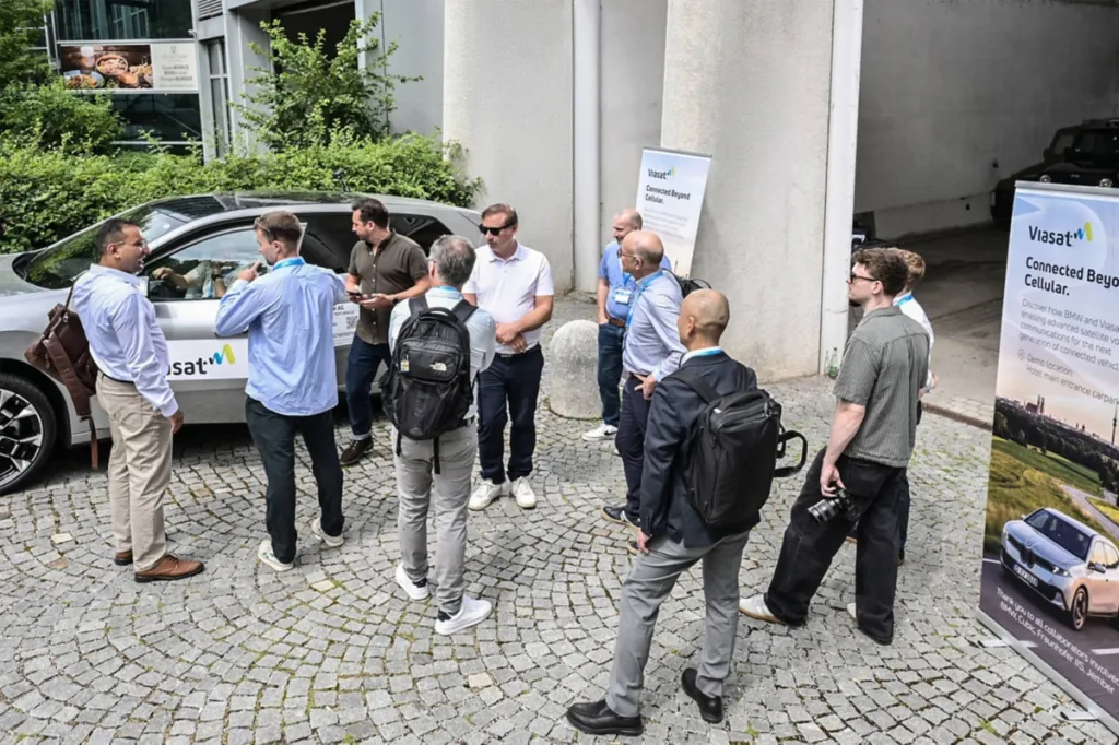 Viasat demonstrates satellite voice calls integrated into BMW vehicle
