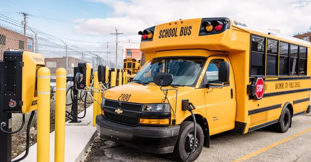 Baltimore City Schools Launch 25 Electric School Buses