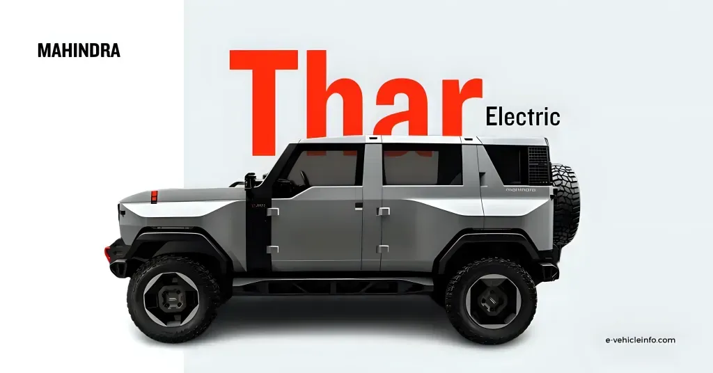 Mahindra Set to Launch Electric Thar SUV: What to Expect