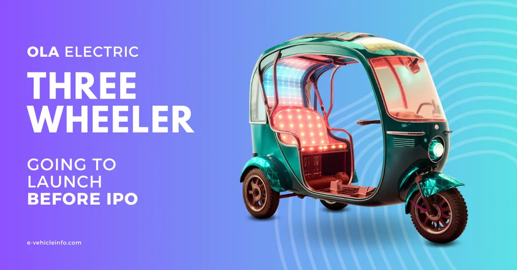 Ola Electric to Launch Electric Autorickshaw Ahead of IPO