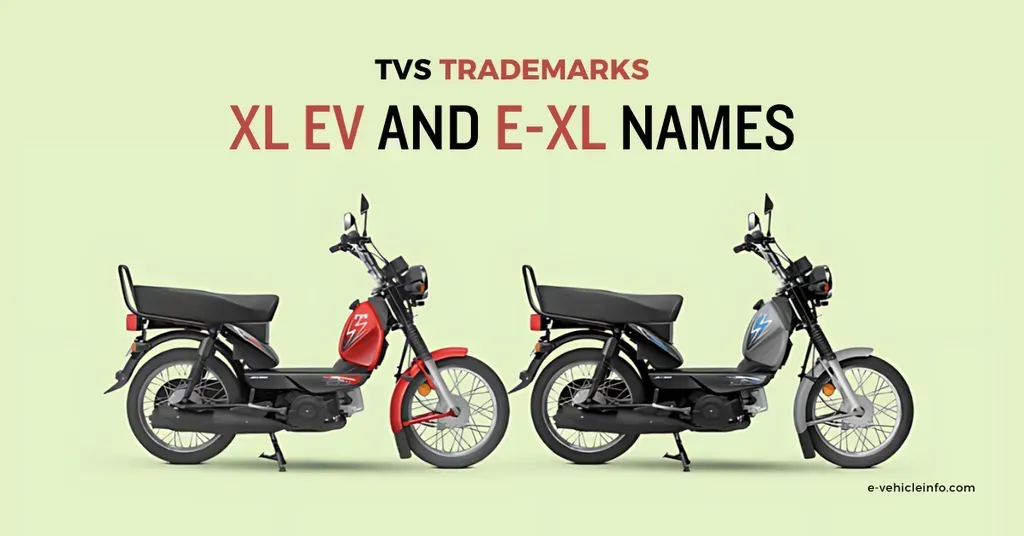 TVS to Introduce Electric Version of Popular XL 100 Moped with E-XL and XL-EV Trademarks