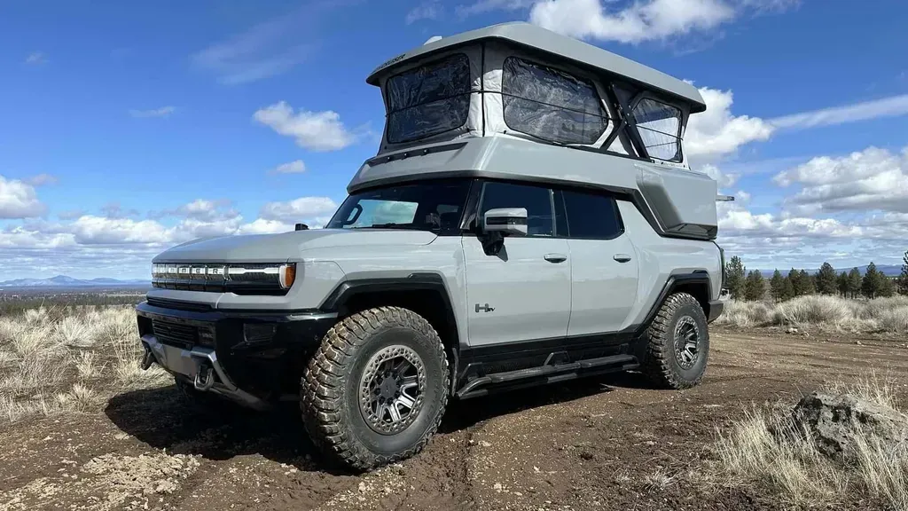 Rare Opportunity: GMC Hummer EV Pickup EarthCruiser Camper Up for Auction