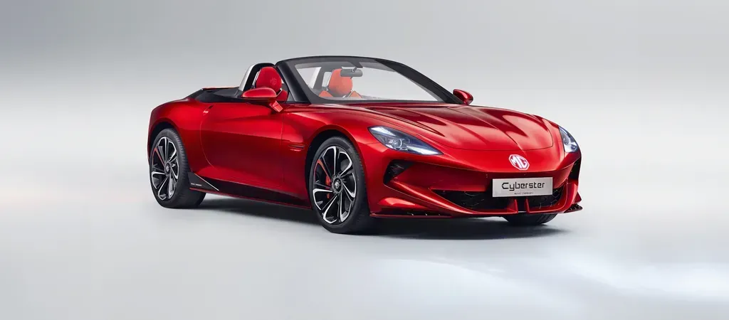 MG Motor India Reveals Electric Cyberster Sportscar