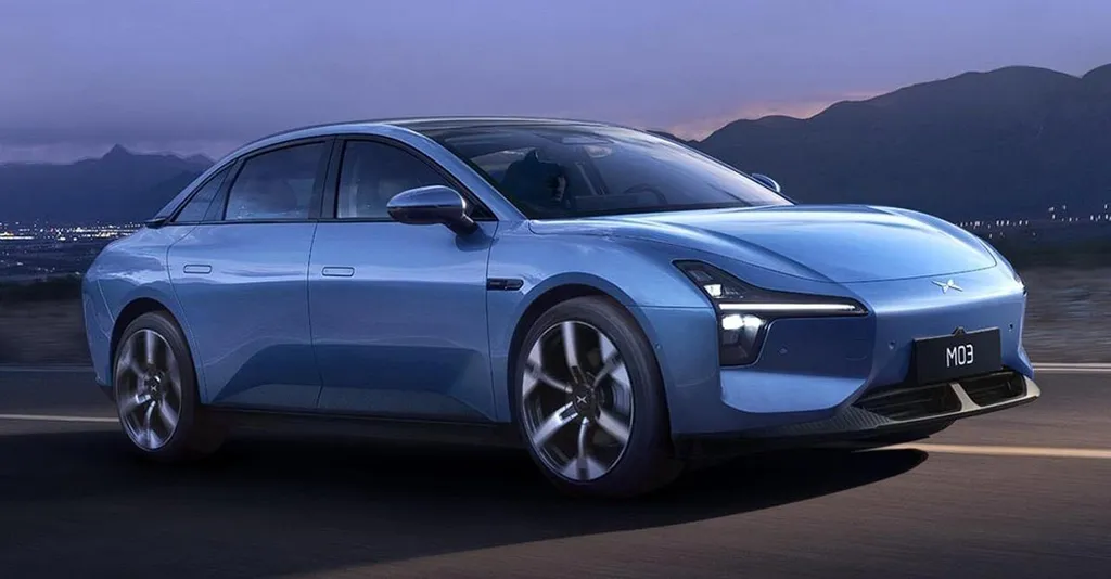 Xpeng debuts Mona series with M03 model, reveals first image