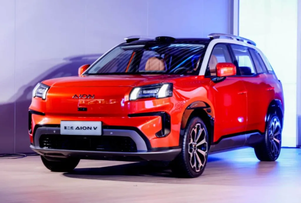 GAC Aion V all-electric SUV interior unveiled, launch in July