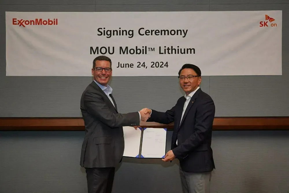 ExxonMobil Signs Lithium Offtake Agreement with SK On