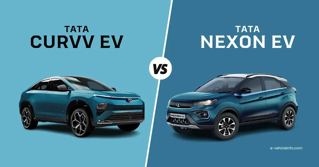 Comparison of Tata Curvv EV and Tata Nexon EV Models