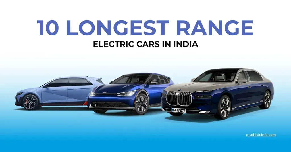 Top 10 Longest Range Electric Cars in India for 2024