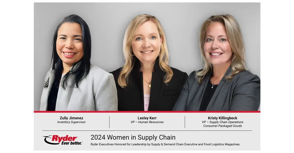 Ryder Leaders Receive 2024 Women in Supply Chain Awards
