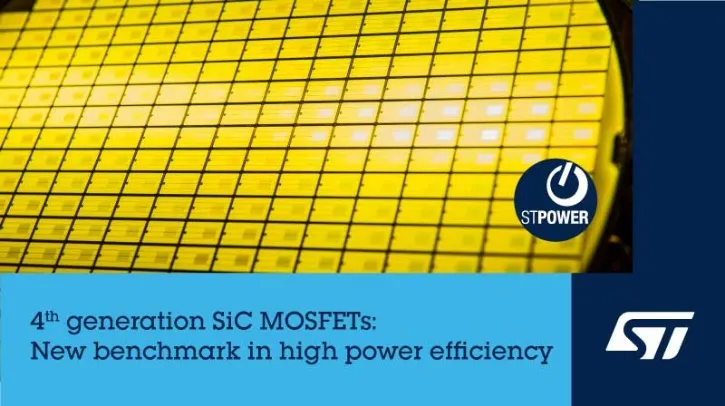 STMicroelectronics Introduces Fourth-Generation SiC MOSFETs