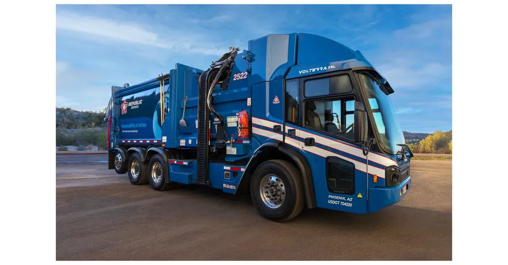 Republic Services Orders 100 Electric Refuse Trucks from Oshkosh