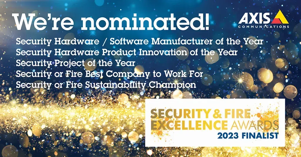 Axis Finalist in Five Categories at Security Awards 2023